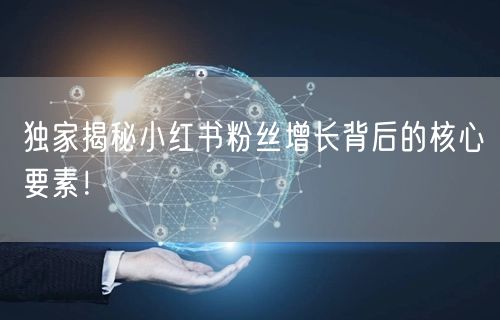 独家揭秘小红书粉丝增长背后的核心要素！