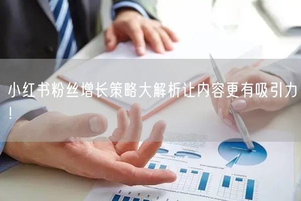 小红书粉丝增长策略大解析让内容更有吸引力！